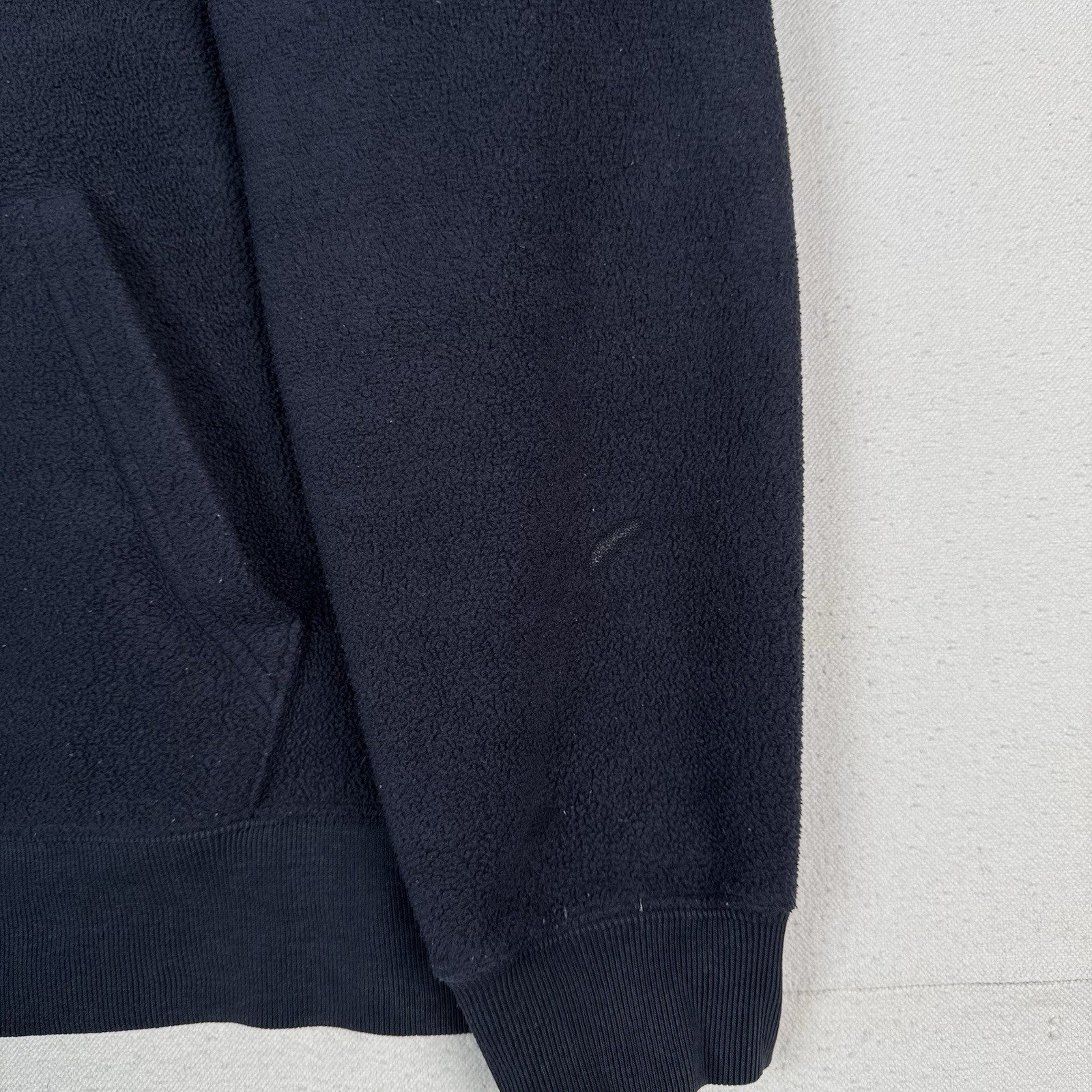 Vintage 90s Gap Fleece Hoodie Pullover Sweatshirt Men's Small Blue