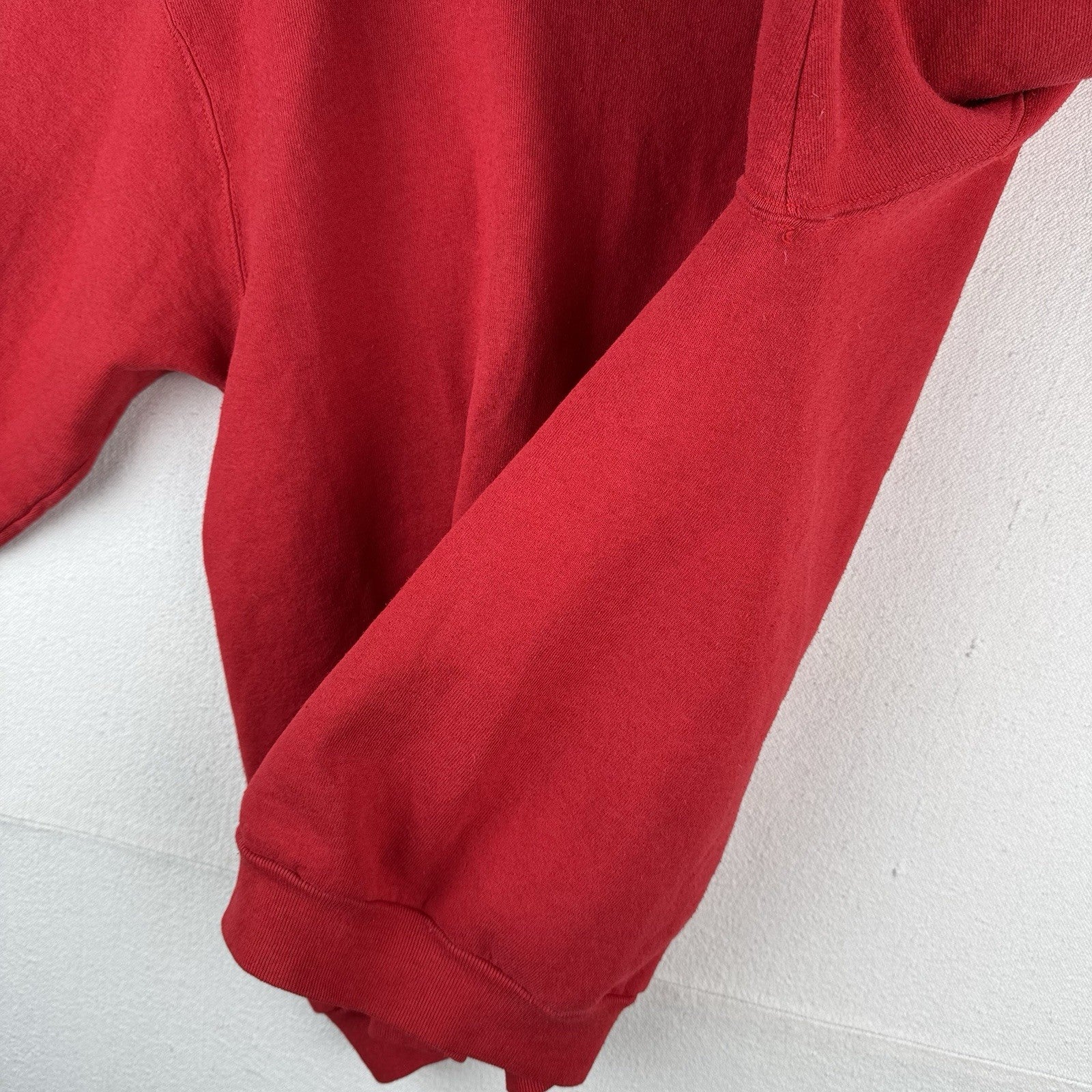 80’s Vtg Polo Ralph Lauren Sweatshirt Men XL Scribble Crest Red No Side Seam USA