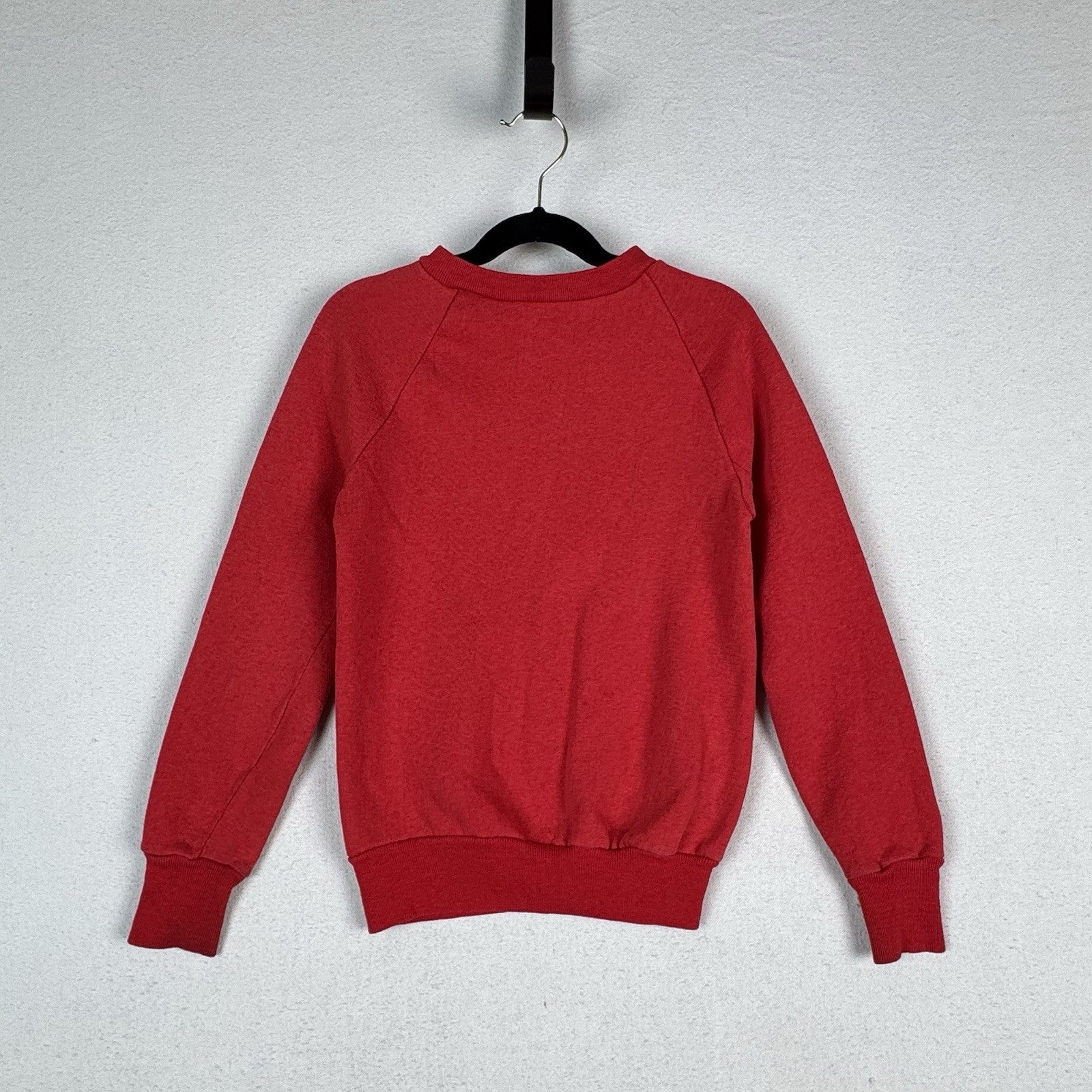 Vintage 70’s Kids Levi’s Big E Sta-Prest Twill Pants Red Raglan Crewneck Set 6-7