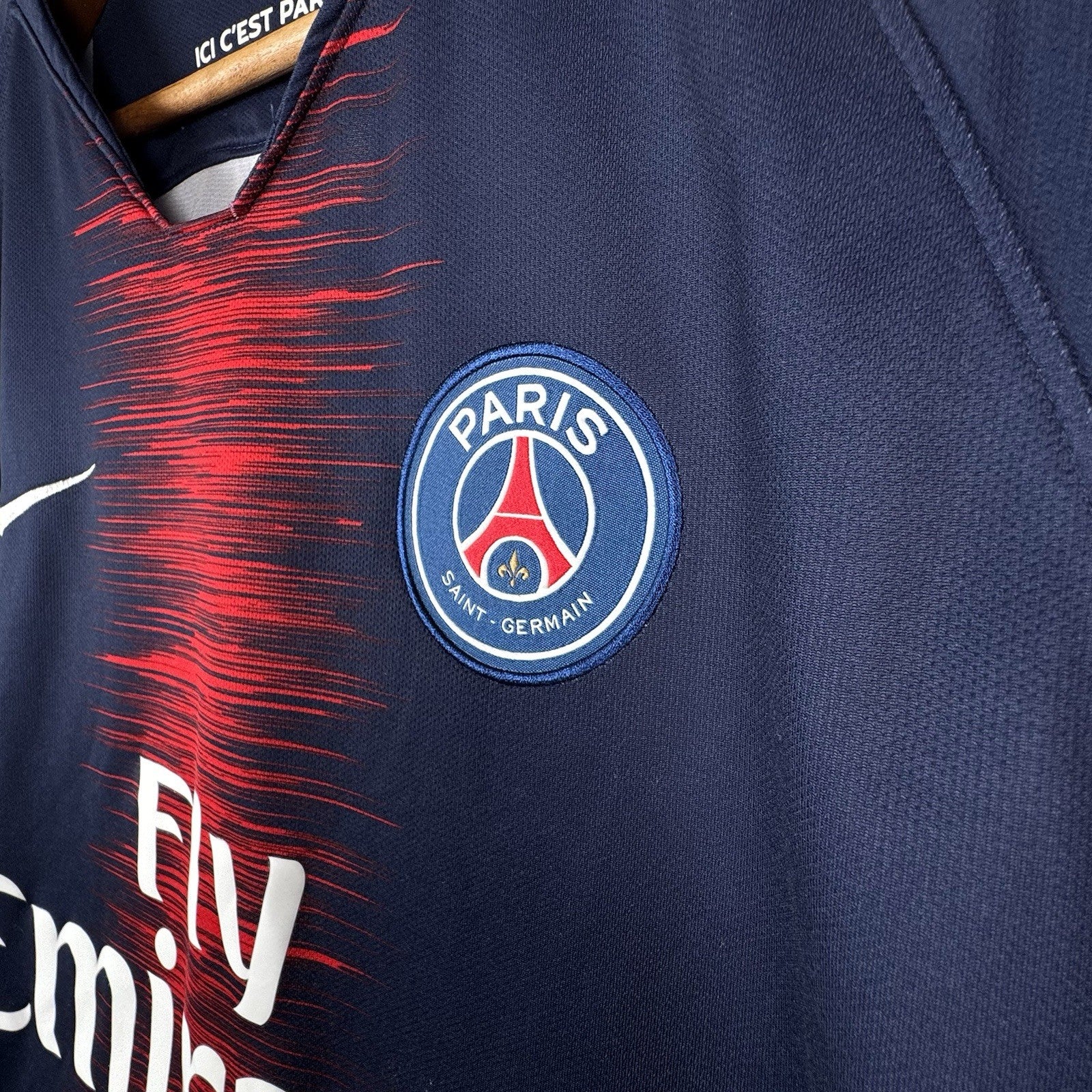 Nike Paris Saint Germain 2018 2029 Home Shirt Jersey Long Sleeve Men’s Large