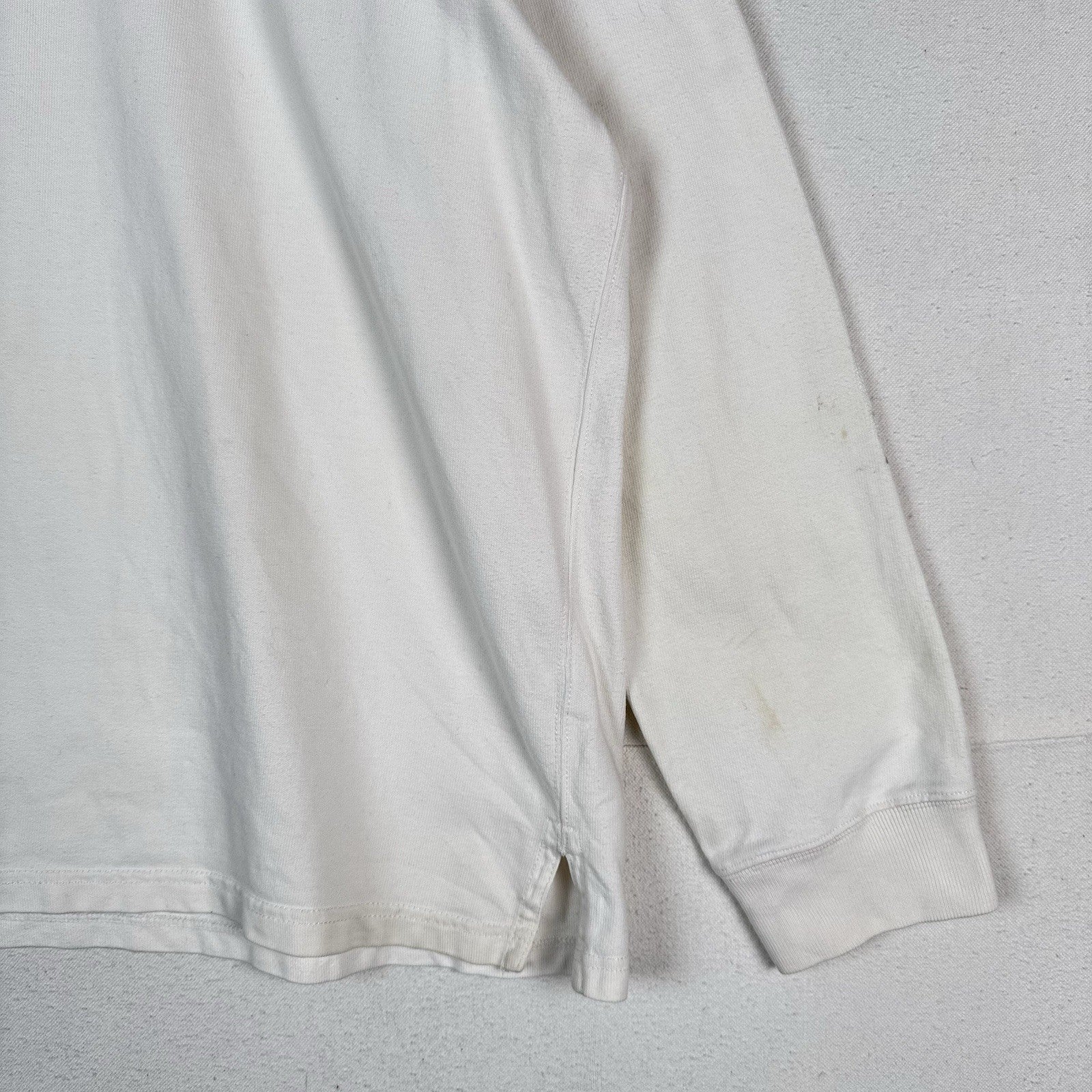 Vtg Polo Ralph Lauren Nautical Crest Quilted Elbow Pads Rugby Shirt Mens XL