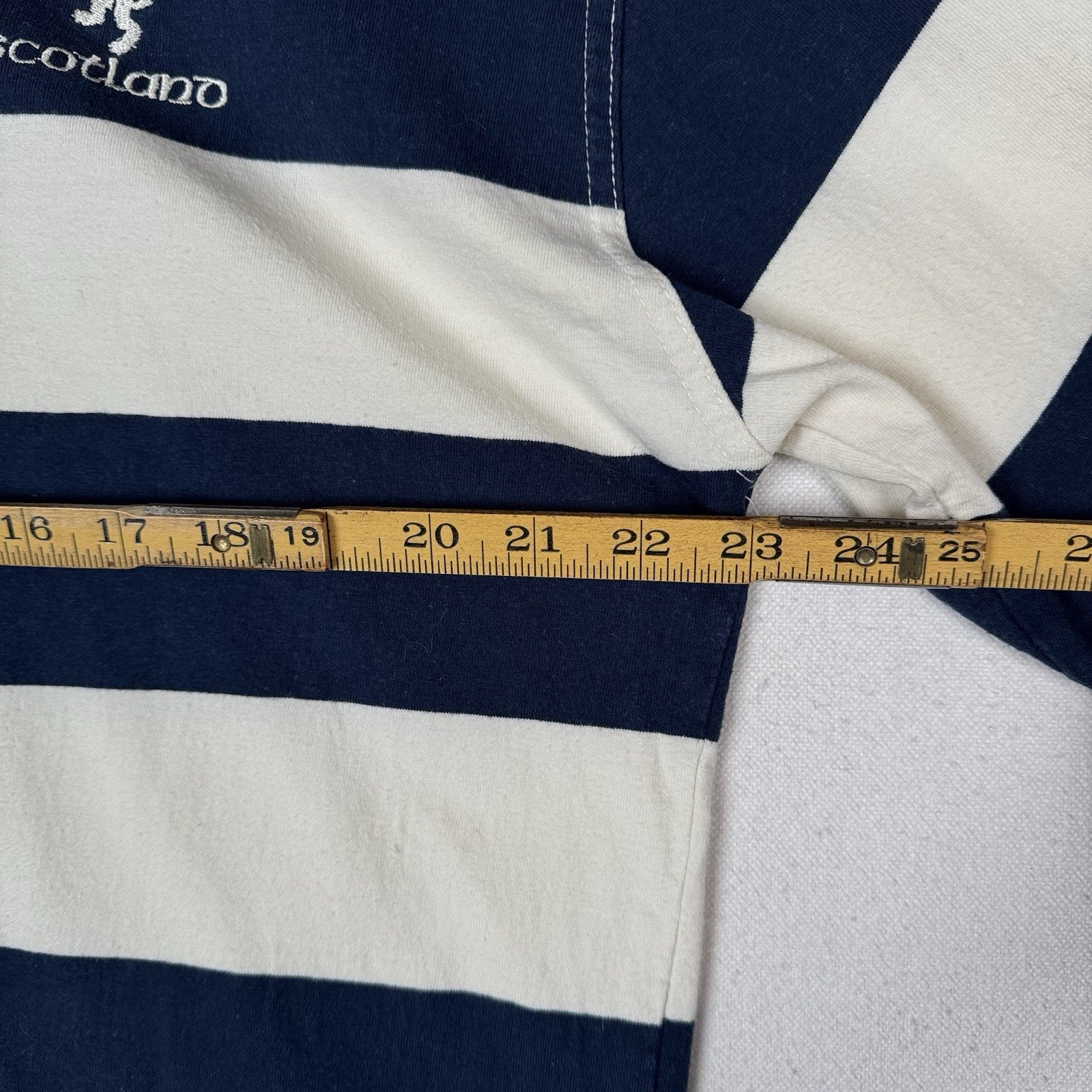 Vintage Scottish Experience Polo Shirt Mens XXL Gray Blue Rugby Royal Mile