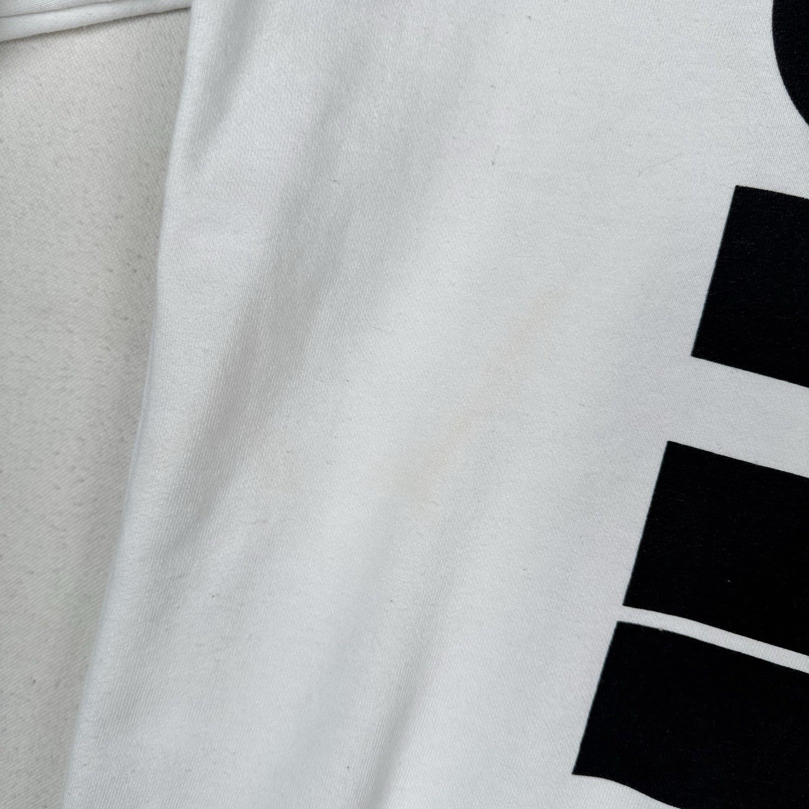 Nike Just Do It Spell Out Men’s White Sweatshirt Crewneck Big Front Back Medium