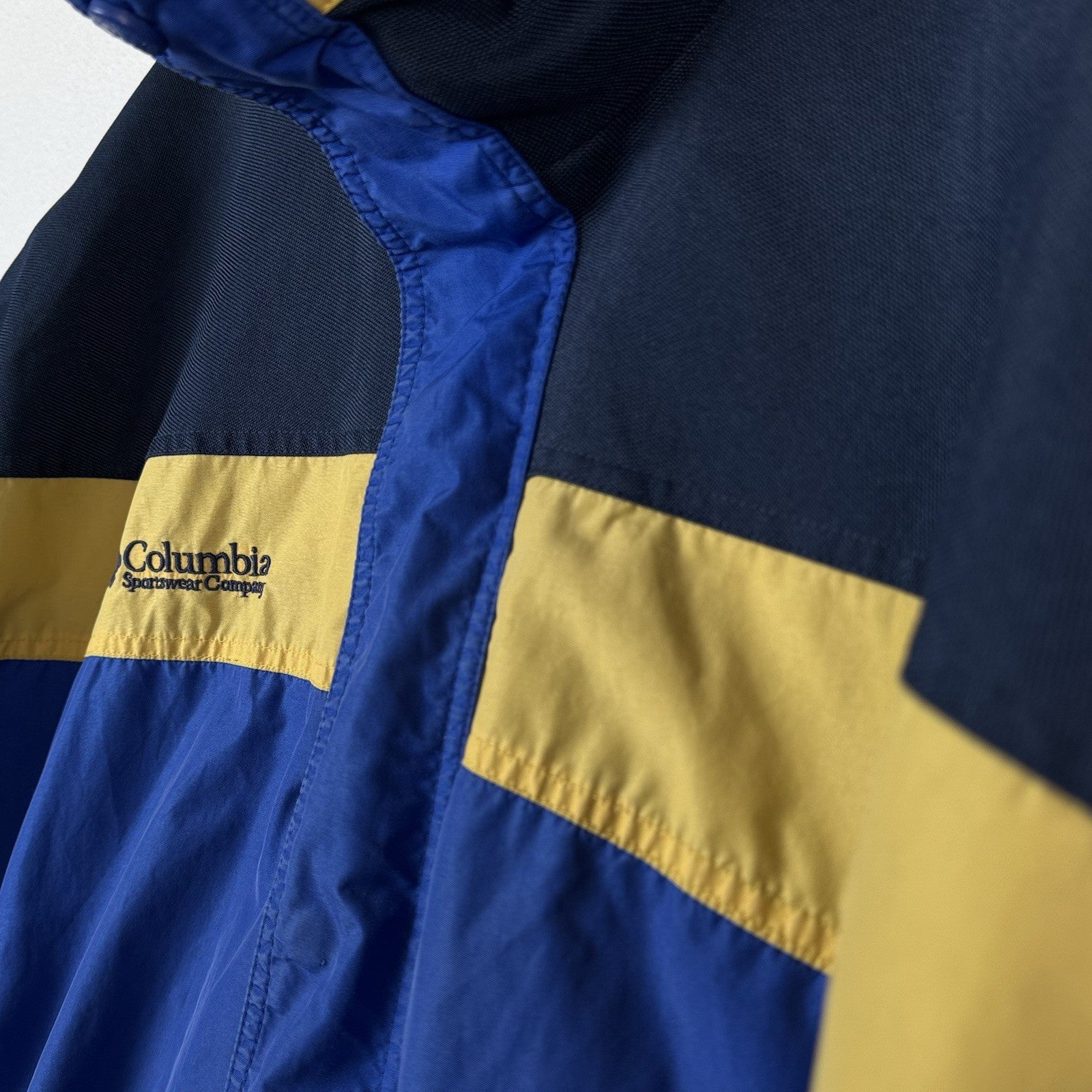 Columbia Bugaboo Jacket Men Size XL Full Zip Blue Yellow - Outer Shell Only