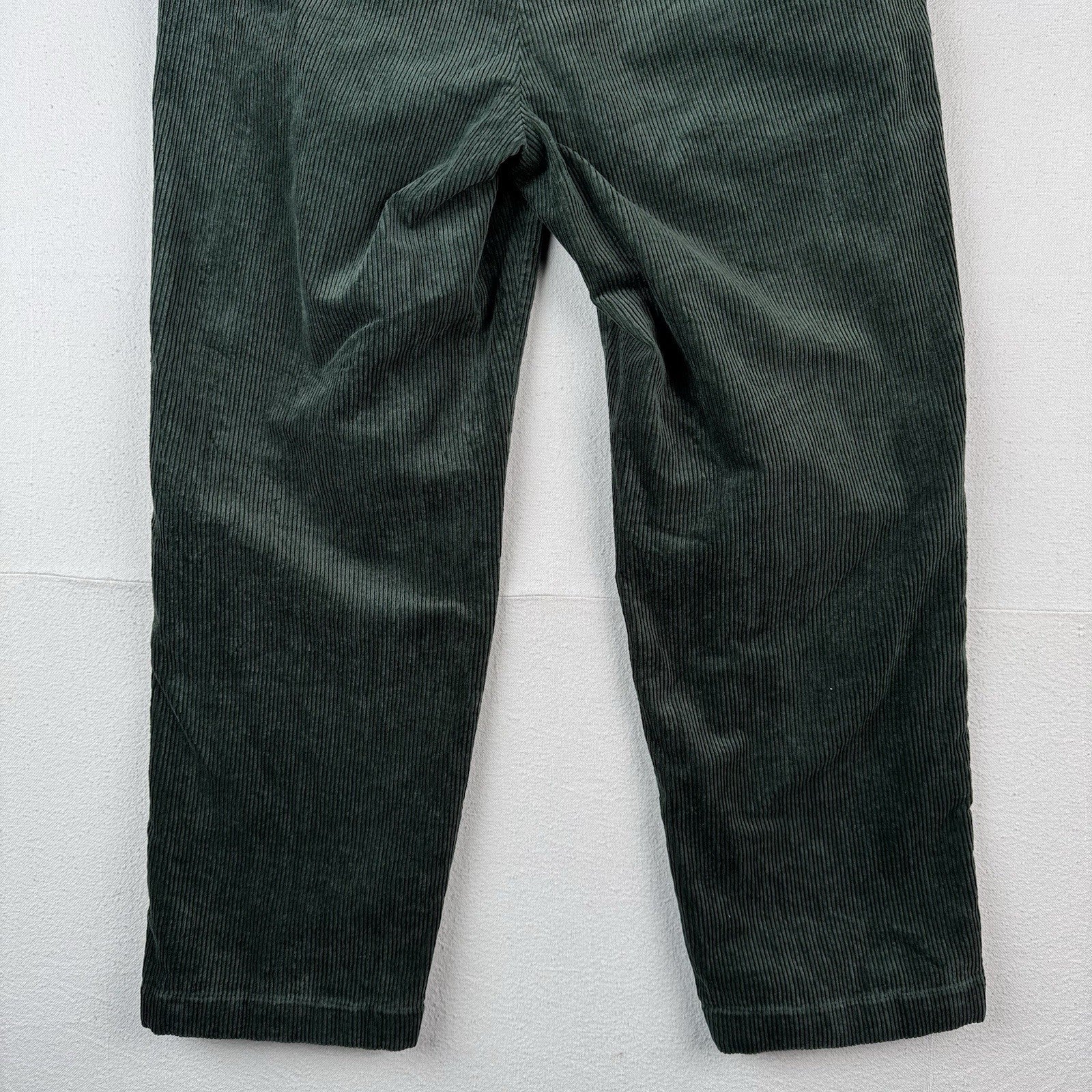 Brooks Brothers Clark Corduroy Green Pants Men’s Fits 36x27 Flat Front Stretch