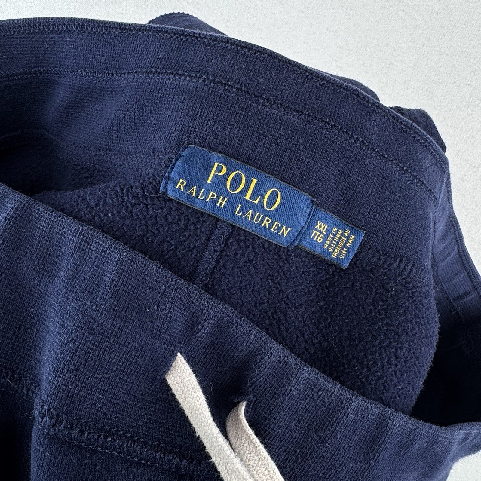 Polo Ralph Lauren Men’s 2XL Classic Navy Blue Fleece Sweatpants Baggy