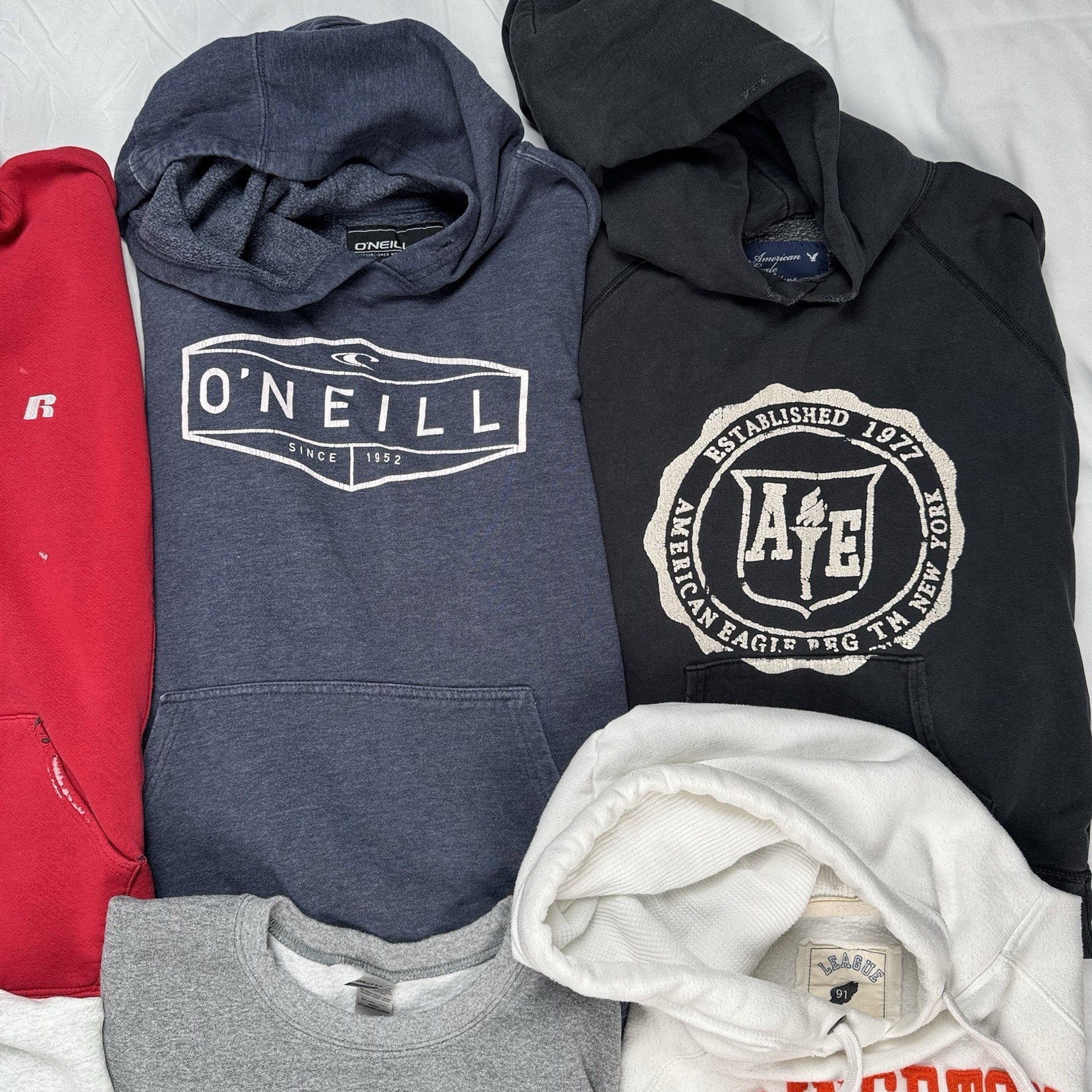 Lot of 12 Vintage Sweatshirts Wholesale Box S,M,L,XL, 3XL