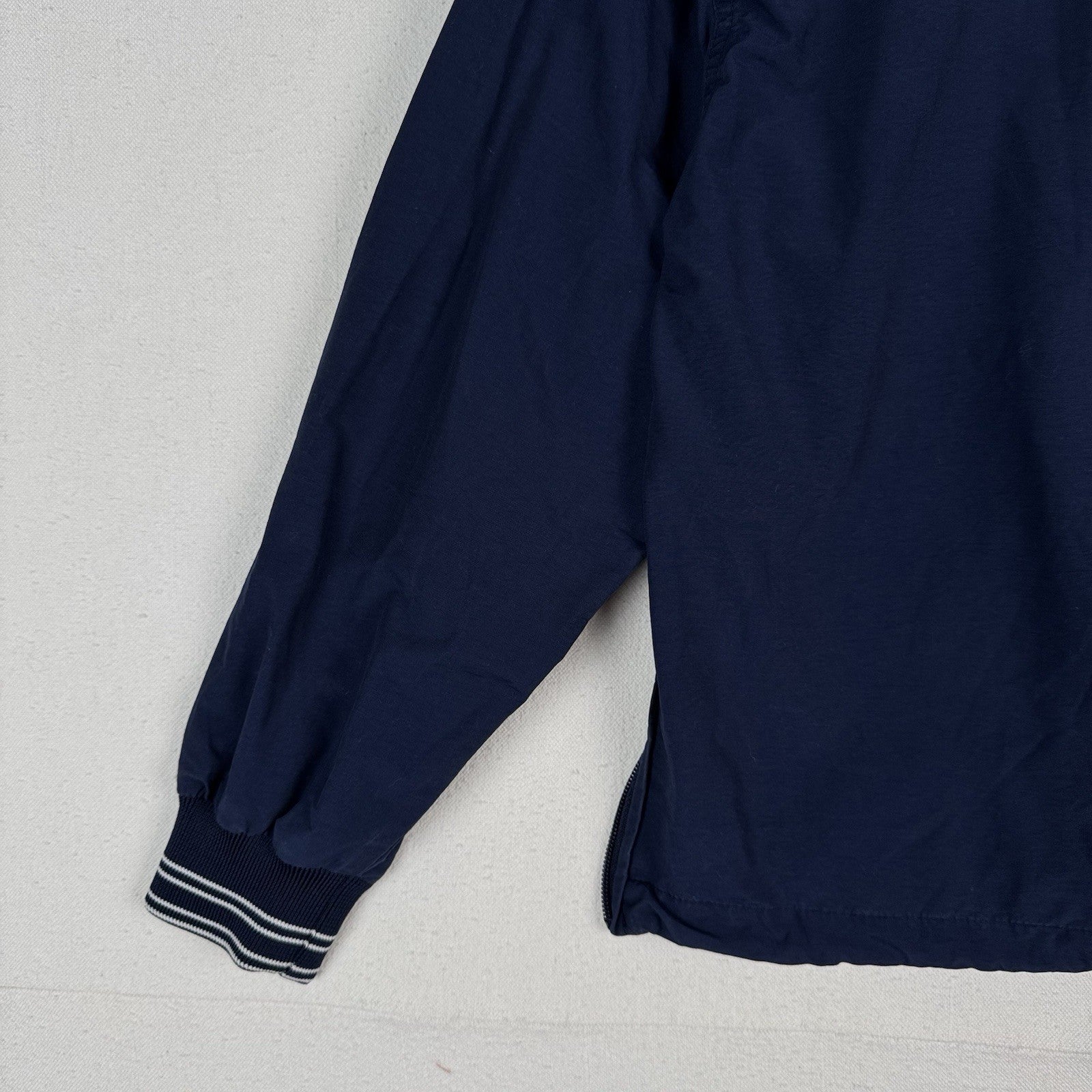 Vtg 90’s Polo Sport Ralph Lauren Blue Flag Spellout Windbreaker Pullover Large