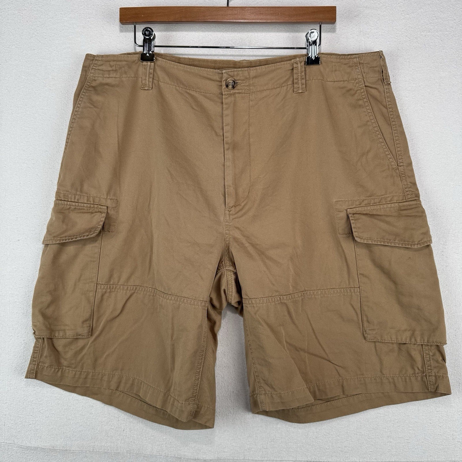 Polo Ralph Lauren Tan Cargo Shorts Men’s 38x9 Relaxed Fit Casual Shorts