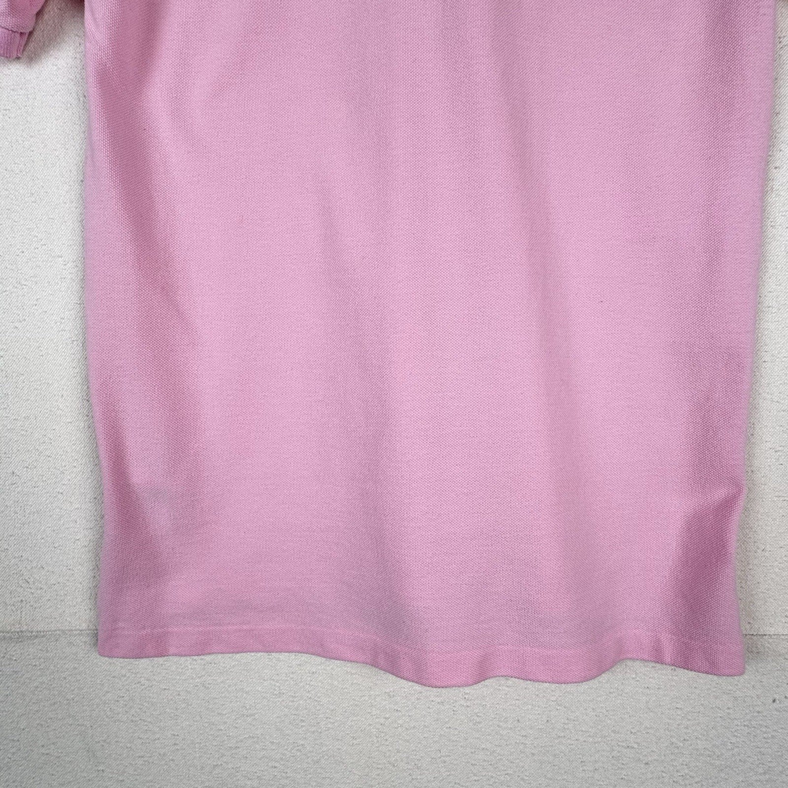 Polo Ralph Lauren Short Sleeve Navy Pony Mesh Pink Youth L (14-16)