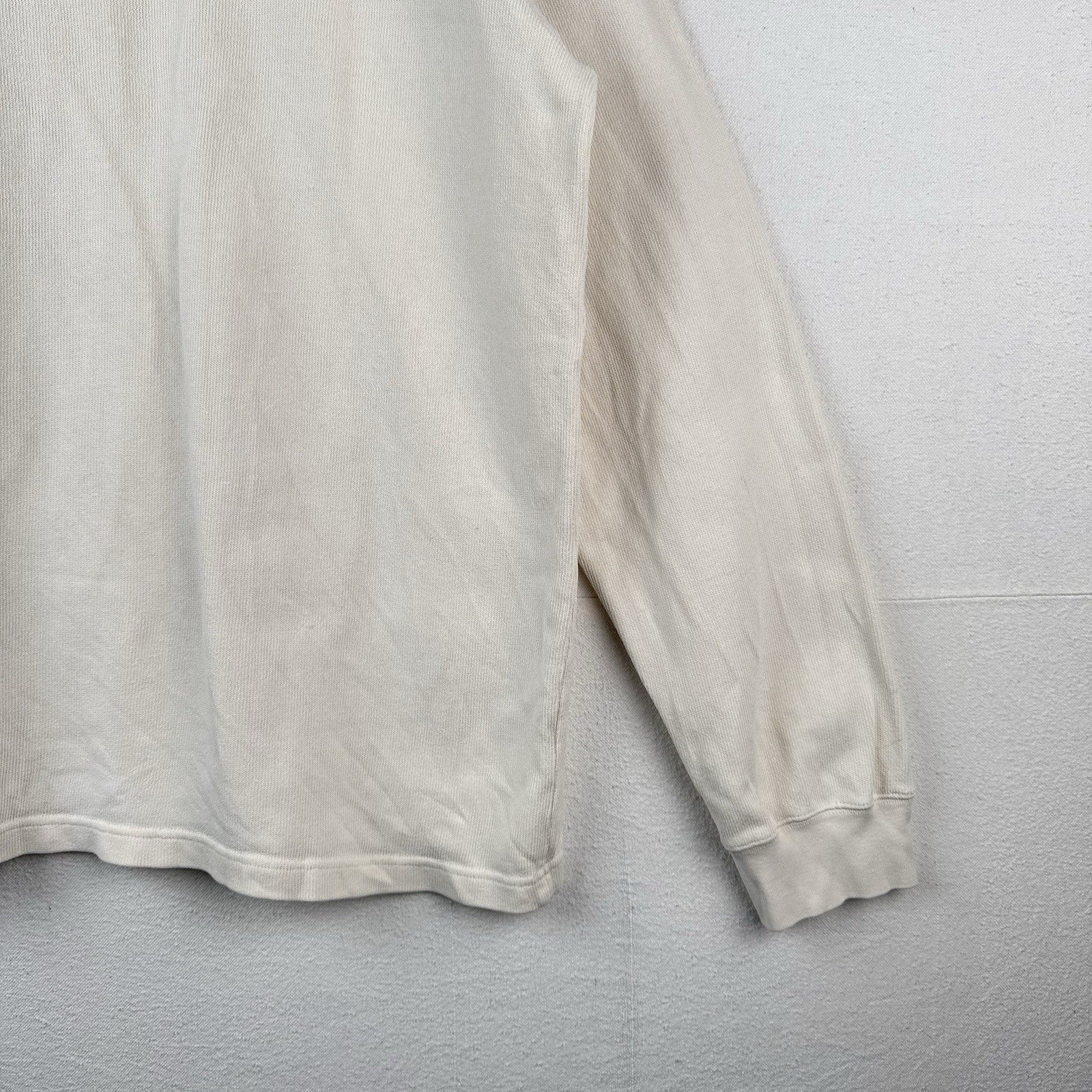 90’s Vtg Polo Sport Sportsman Ralph Lauren Men’s XL Beige Cream 1/4 Zip Sweater