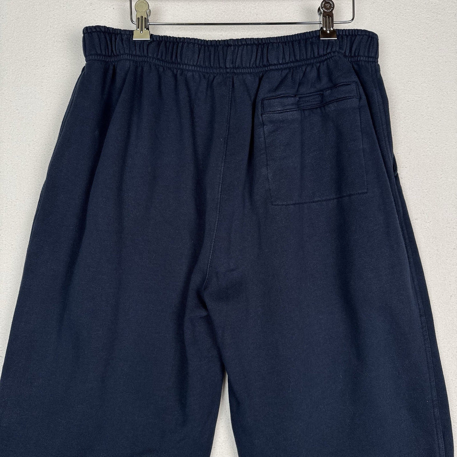Vintage LL Bean Sweatpants Mens Large Blue Fleece Joggers Zip Ankle Pants