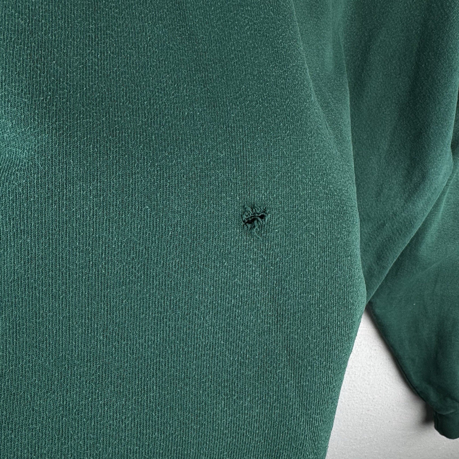 80’s Vtg L.L. Bean Russell Athletic Mens 2XLT Tall Green Split Pocket Hoodie USA