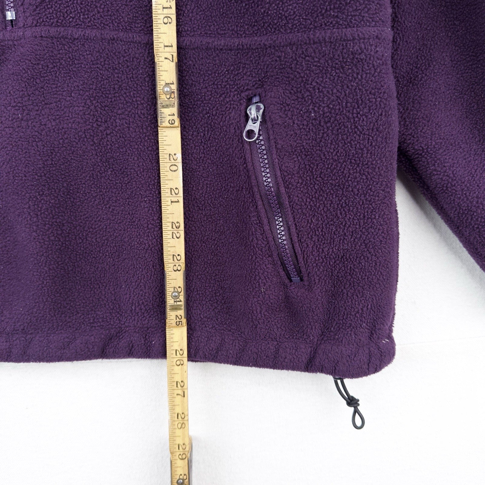 80’s Vtg LL Bean Embroidered Lined Fleece 1/4 Zip Jacket Purple Women’s XL