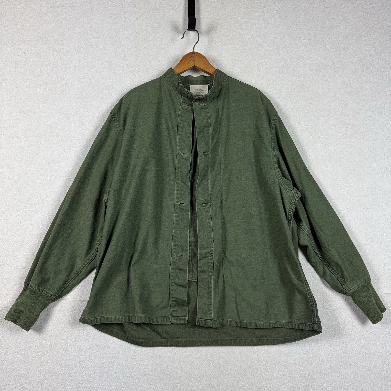 70s US Military Liner Shirt Chemical Protective Button Shirt Large 8415009008249