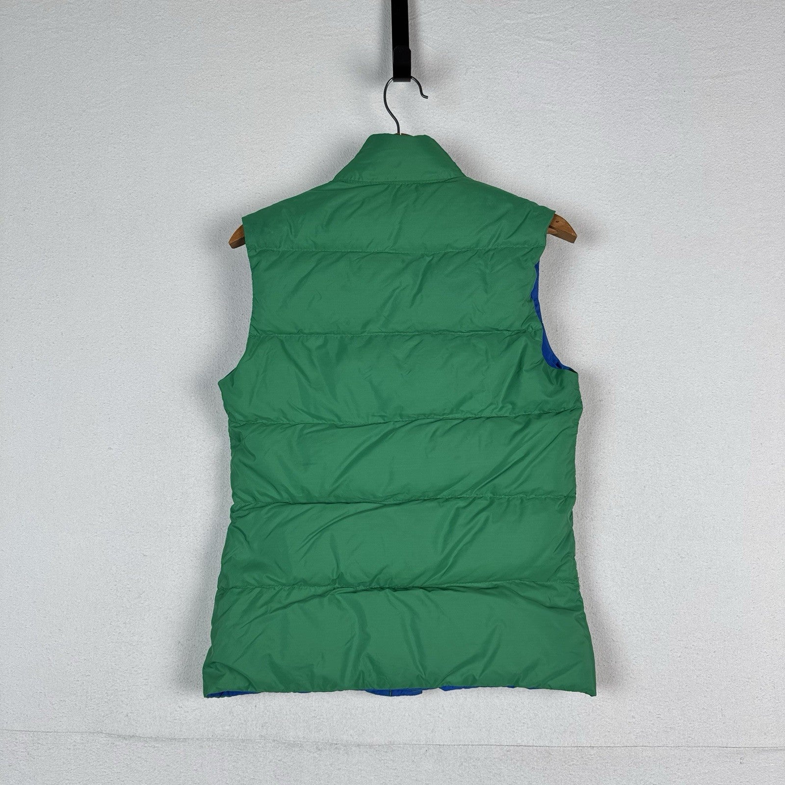 Vintage 70’s Gerry Goose Down Vest Reversible Blue Green Made USA XS (Youth L)