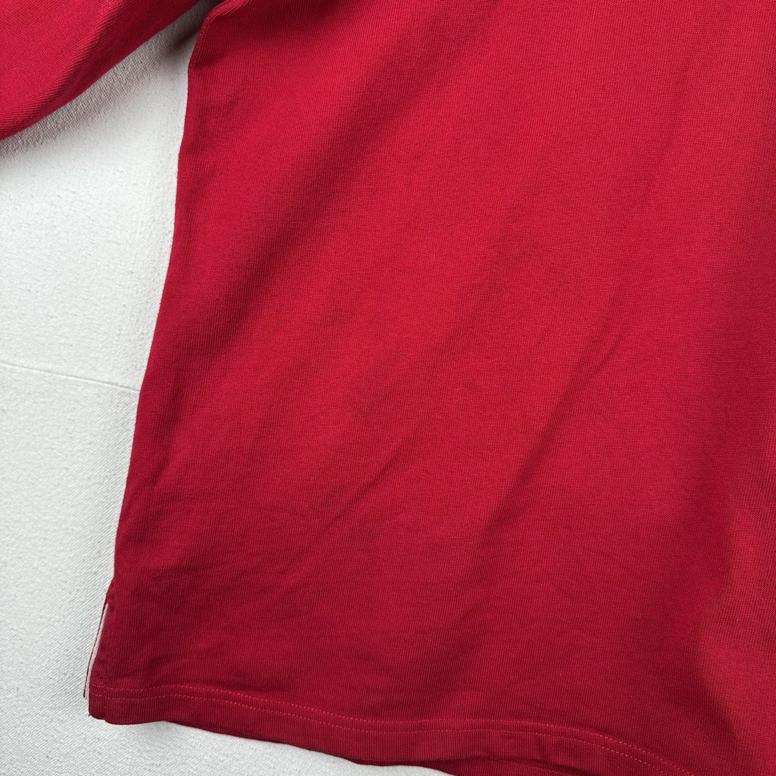 Polo Ralph Lauren Rugby Shirt Red Quilted Shoulders Elbow Patches 3XB *Read
