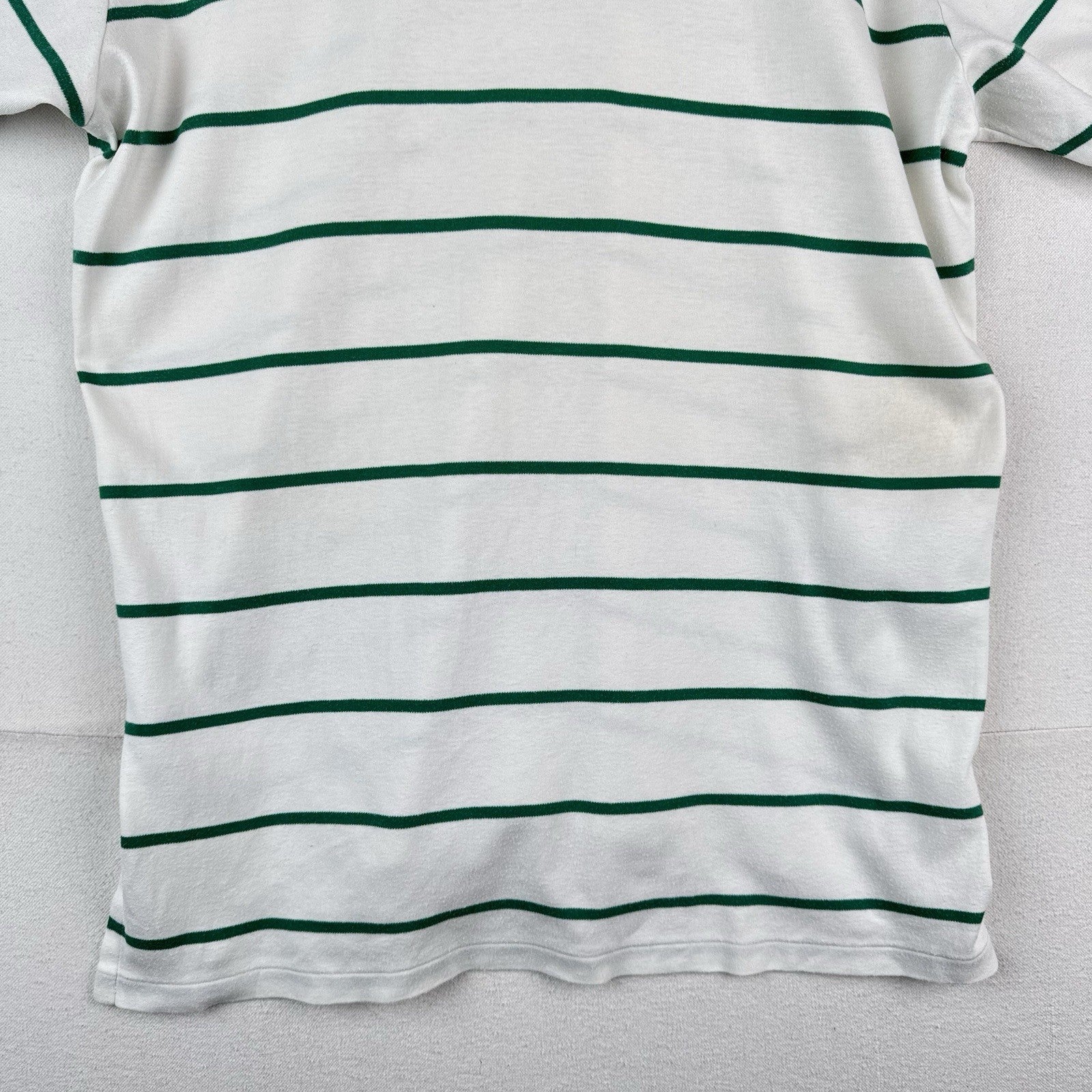 Vintage Polo Ralph Lauren Men’s Large Masters Golf Green White Stripe Shirt