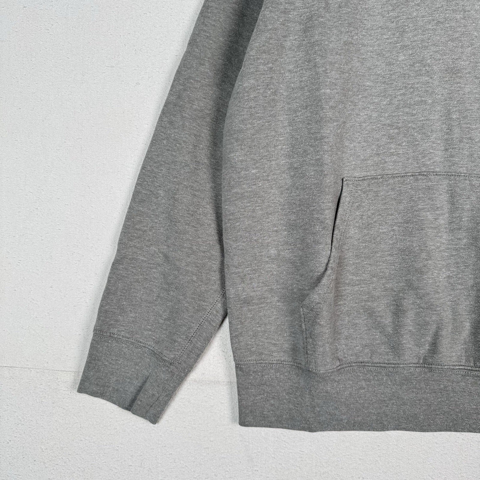 J Crew Sportswear Sweatshirt Mens Large Gray Raglan Crewneck Kangaroo Pouch