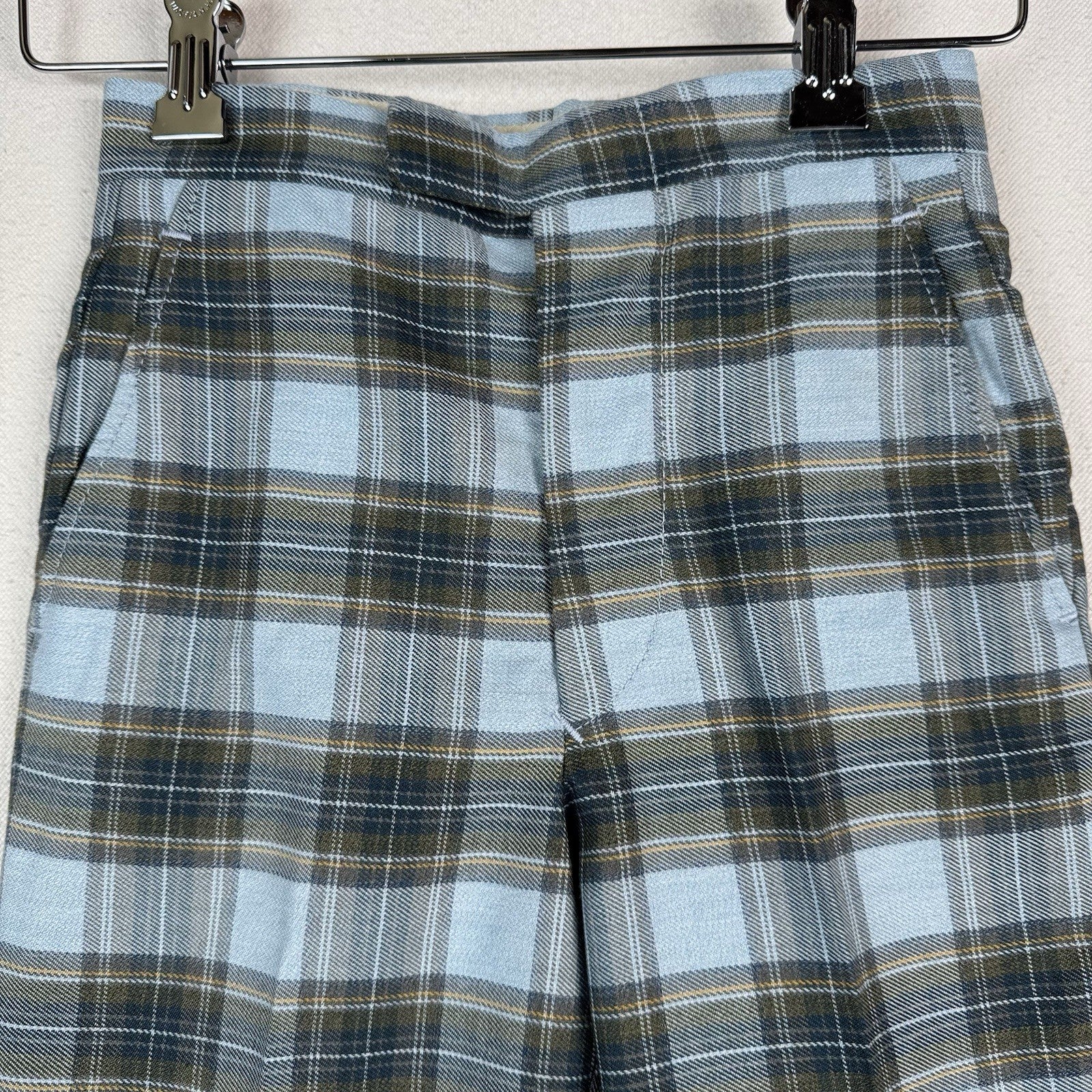 Vintage Lord And Taylor Kids Plaid Pants Blue Vail Sweatshirt Set 4-5T Preppy