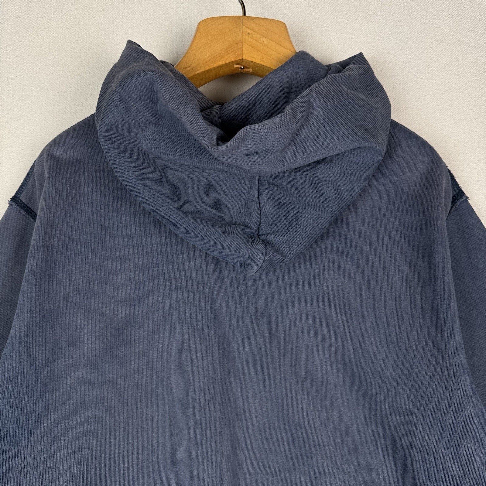 Vtg Ralph Lauren Polo Jeans Co Hoodie Sweatshirt Men's M Navy Crest *Sun Faded