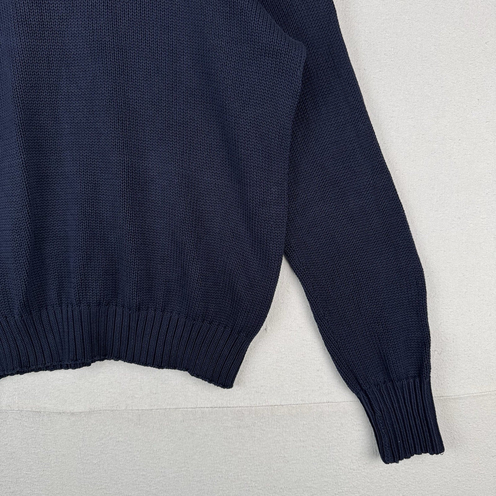 90’s Vintage Polo Sport Ralph Lauren Men’s Large Crewneck Sweater Navy Blue