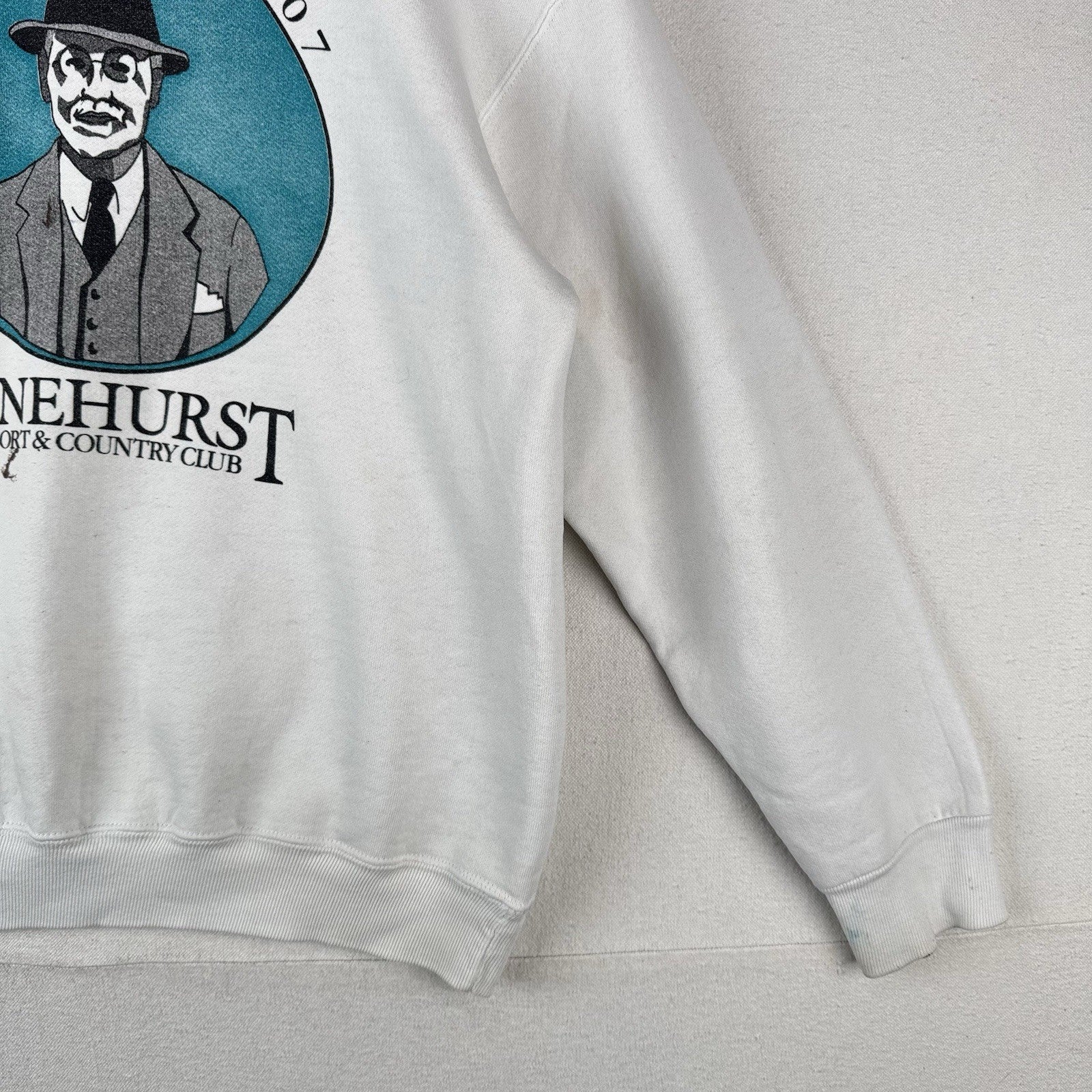 80’s Vtg Pinehurst Resort & CC Men’s L Sweatshirt Donald Ross No. 2 USA *Read