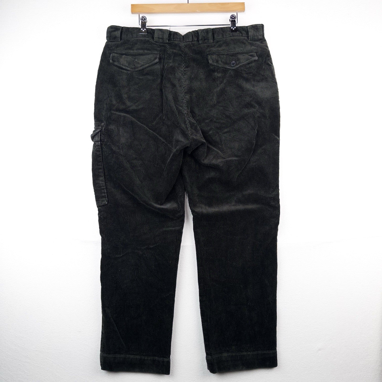 90’s Vtg Polo Ralph Lauren Corduroy Cargo Pants Men’s 38x30 Green Baggy