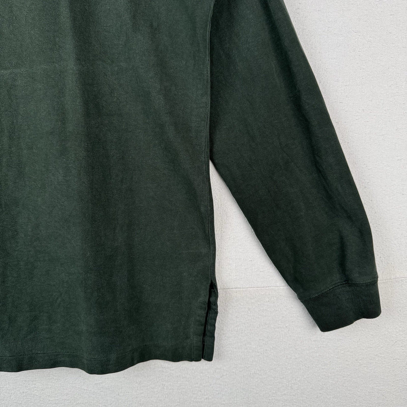 90’s Vtg Polo Ralph Lauren Turtle Neck Shirt Men’s L Green Soft *Distressed