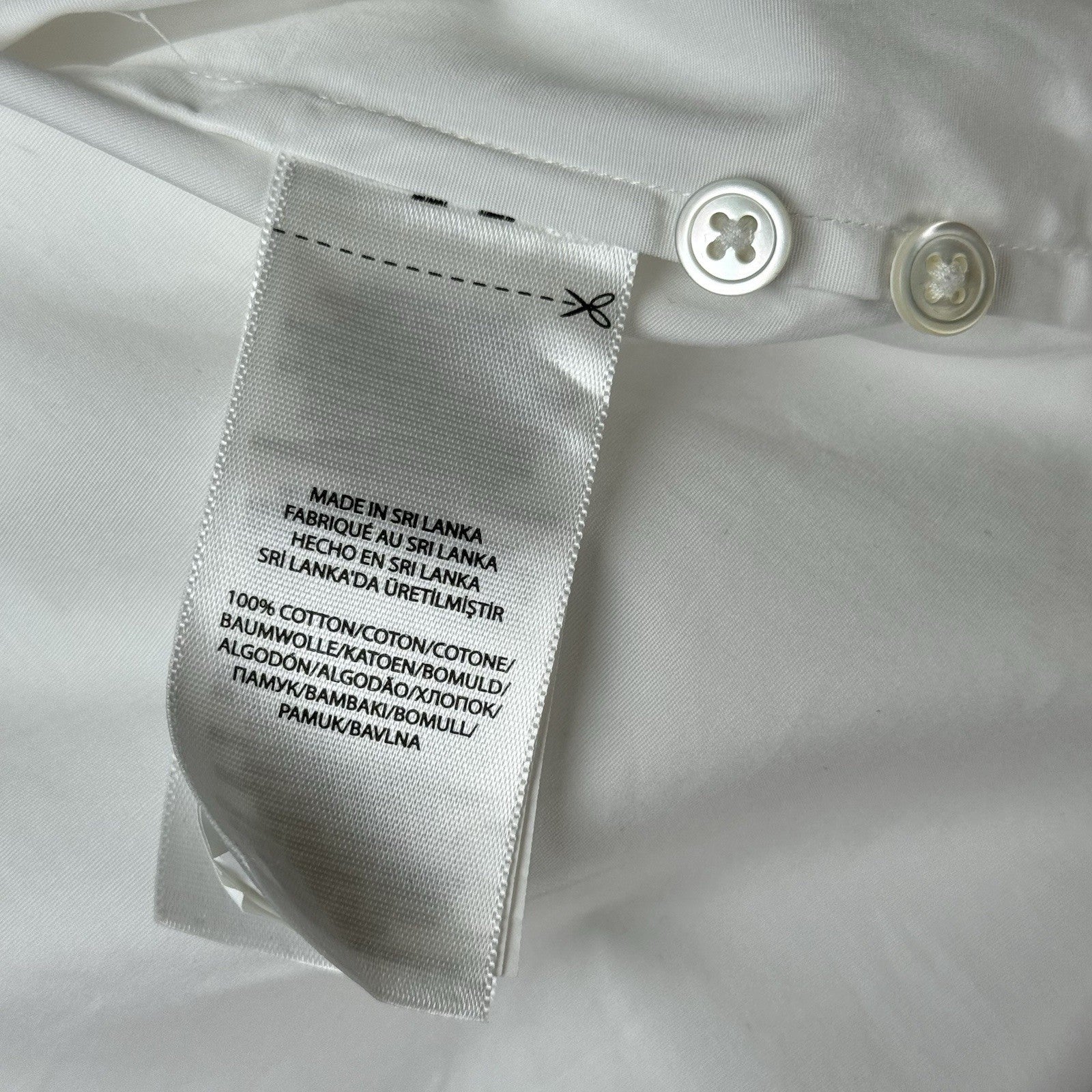Polo Ralph Lauren Women’s Size 6 White Cotton Poplin Long Bell Sleeve Cuff Shirt