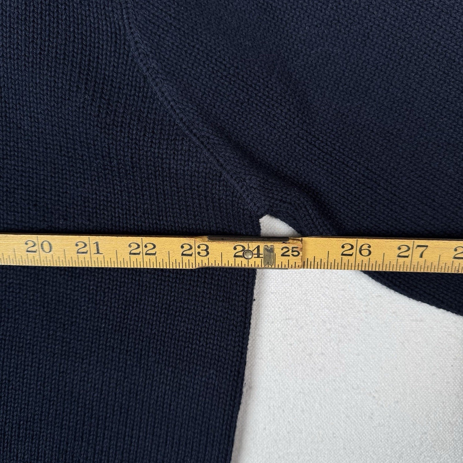 Vintage Tommy Hilfiger Men's Knit Cotton Navy Blue Crewneck Sweater XL
