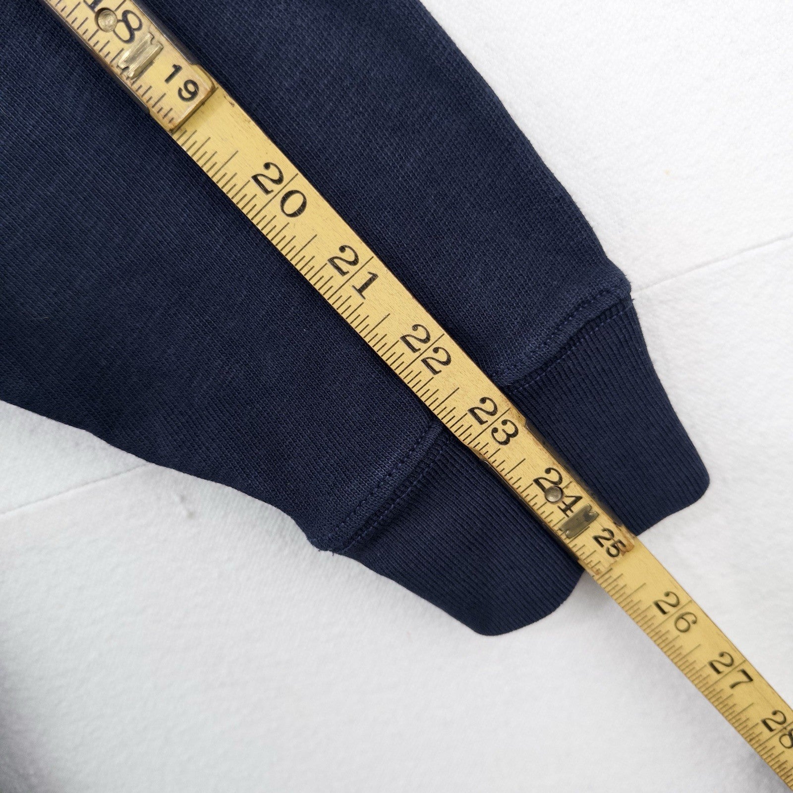 Polo Ralph Lauren Mens Long Sleeve Rugby Shirt Men’s 2XB Navy Blue White Collar