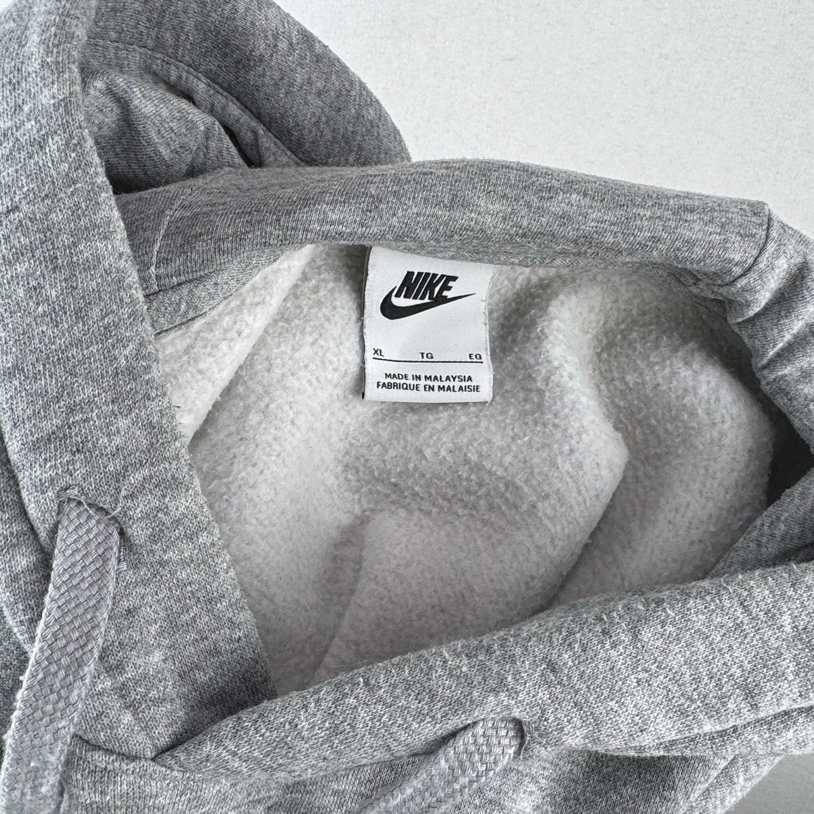 Nike Sportswear Club Fleece Hoodie Mens XL Gray Sweatshirt