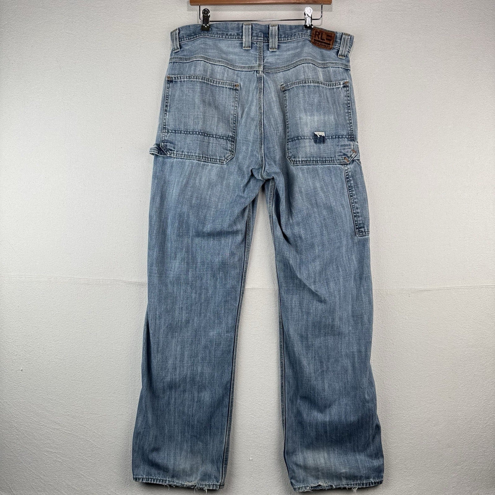 Vintage Ralph Lauren Polo Jeans Co Distressed Wyatt Carpenter Pants Mens 36x32