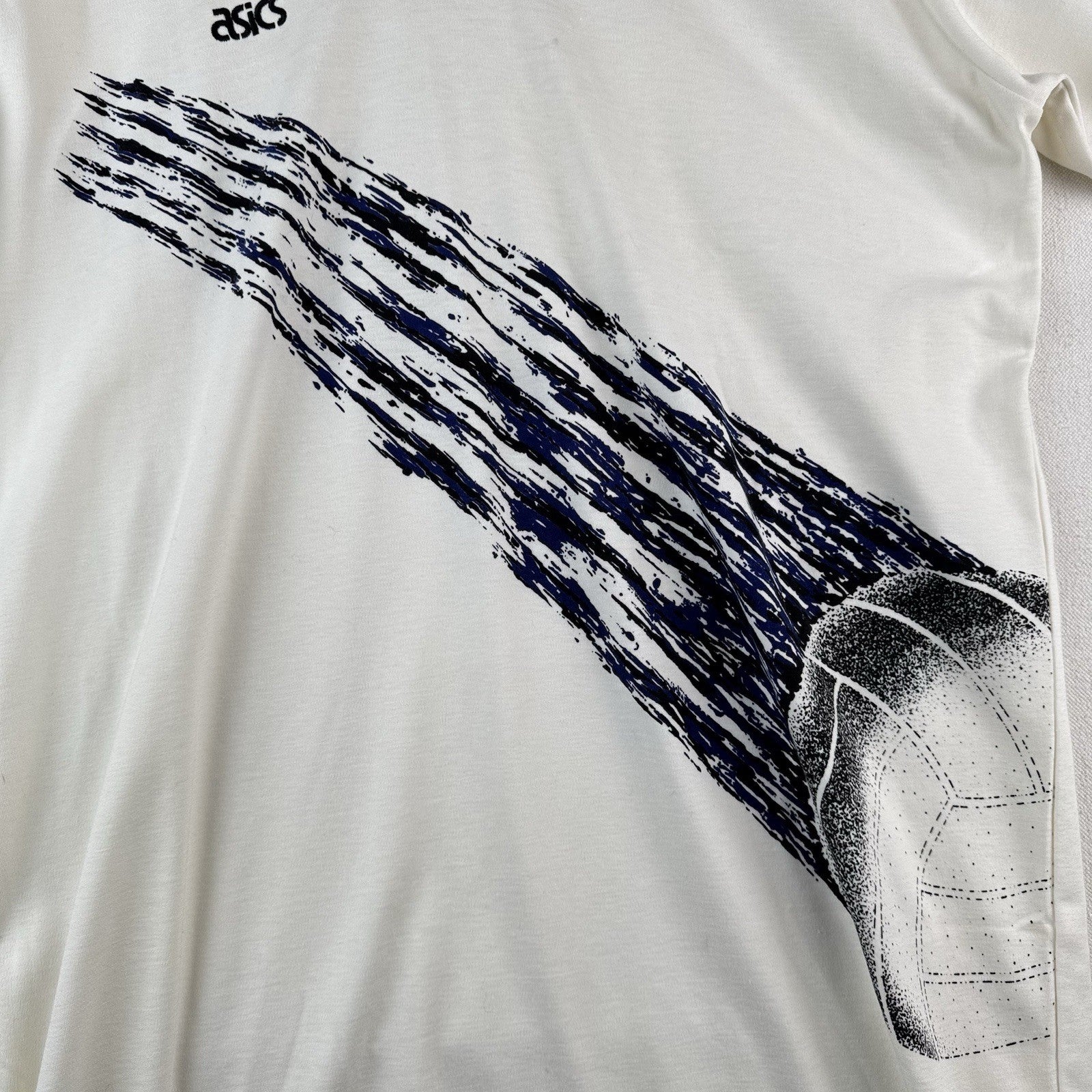 90’s Vintage ASICS Mens 2XL Volleyball Long Sleeve Collar V-Neck New Deadstock