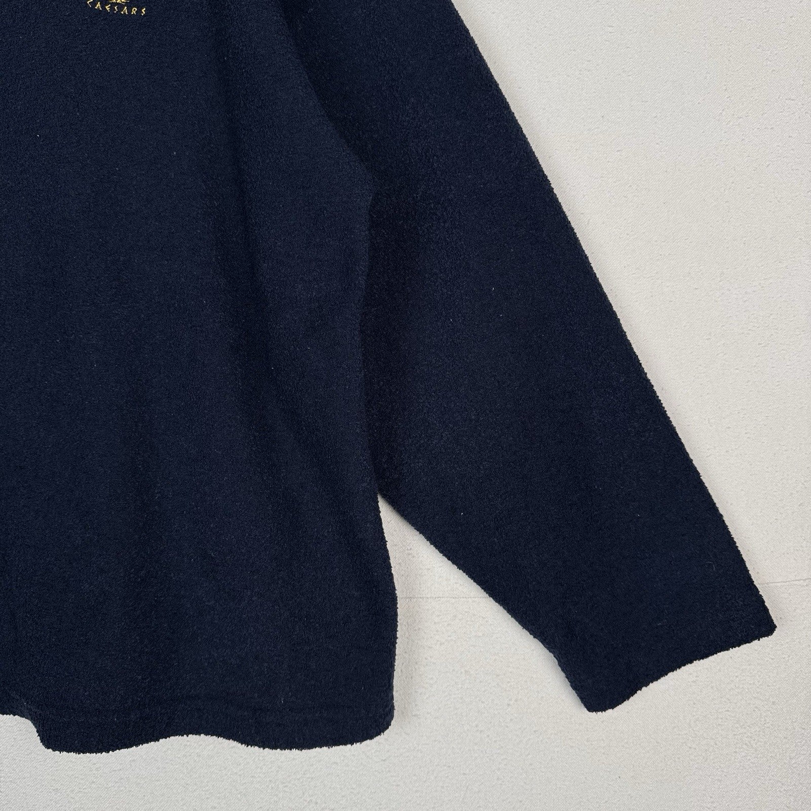 Vintage 90's Caesars Fleece Sweatshirt Blue Logo Size XL Unisex Made In USA