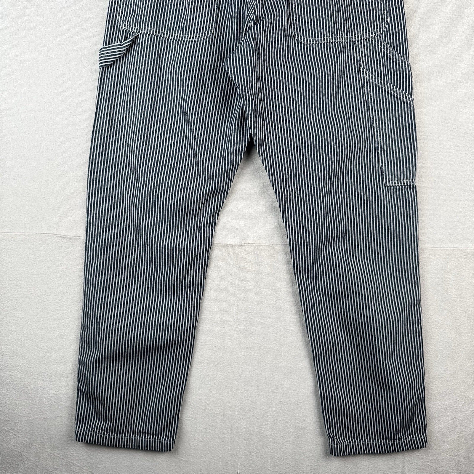 Dickies Painter Pants Men’s 34x32 Hickory Stripe Carpenter Railroad (cuff=7.5”)