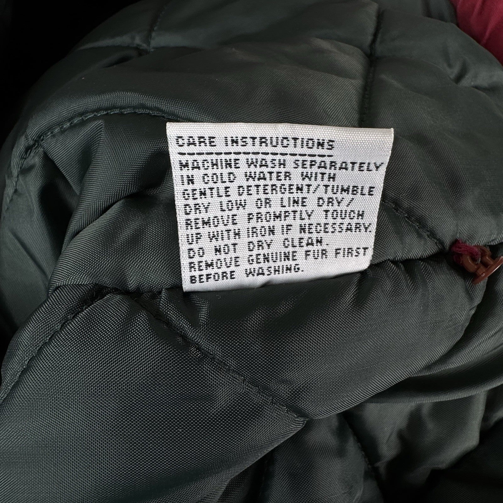 Vintage 80s Mulberry Street Aztec Parka Fox Tail Fur Hood Zip Jacket Women’s M