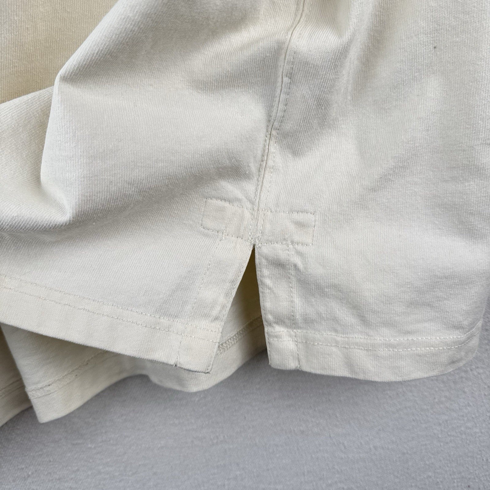 90s Vtg Polo Ralph Lauren Rugby Shirt 2XB Padded Shoulders/Elbows White *Read
