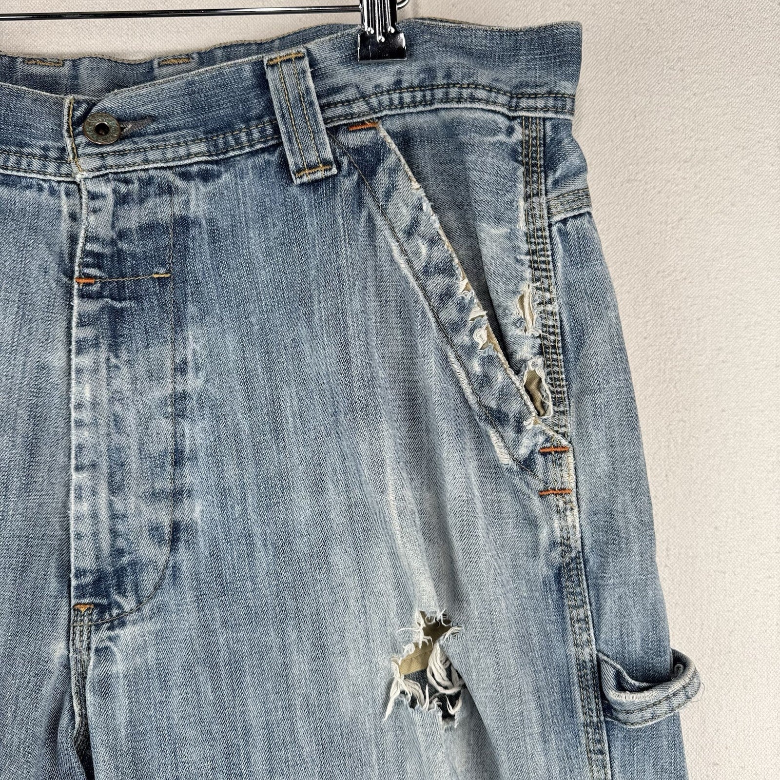 Vintage Ralph Lauren Polo Jeans Co Distressed Wyatt Carpenter Pants Mens 36x32