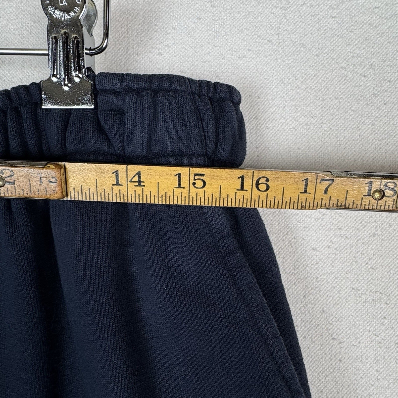 Vintage LL Bean Sweatpants Mens Large Blue Fleece Joggers Zip Ankle Pants