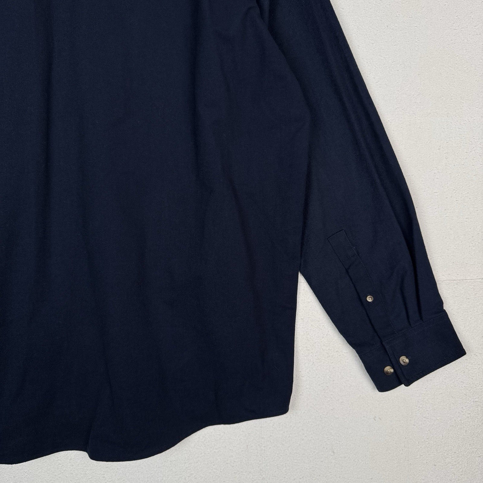 Gander Mountain Flannel Shirt Men’s Chamois Heavyweight Navy Blue 2XLT Tall