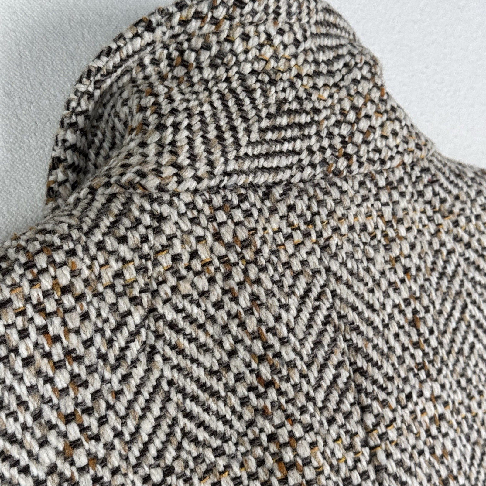 JCrew Short Sleeve Lined Jacket Women’s 0 Herringbone Wool Scotland Harris Tweed