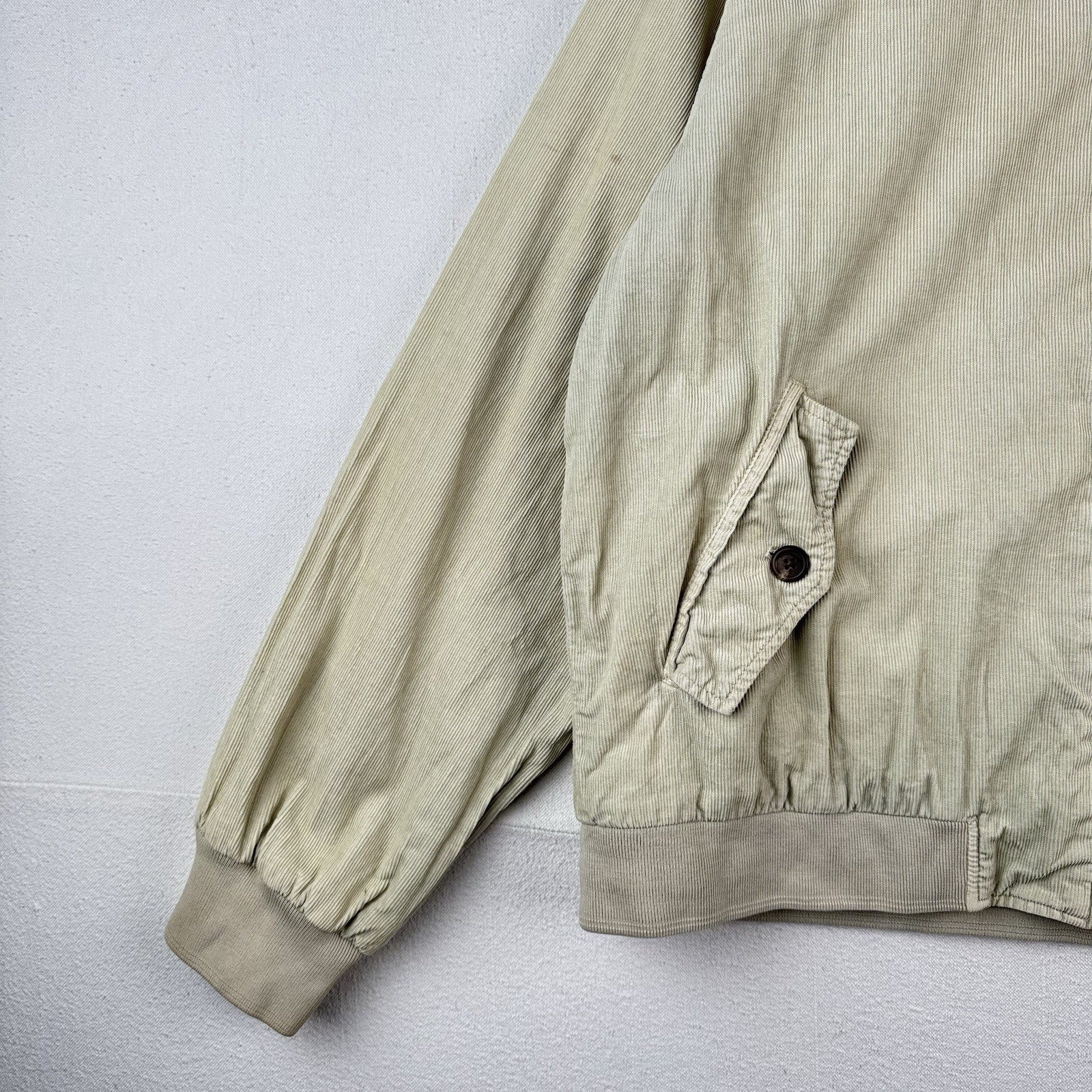 Vtg Ralph Lauren Polo Jeans Co Men’s L Harrington Corduroy Zip Bomber Jacket