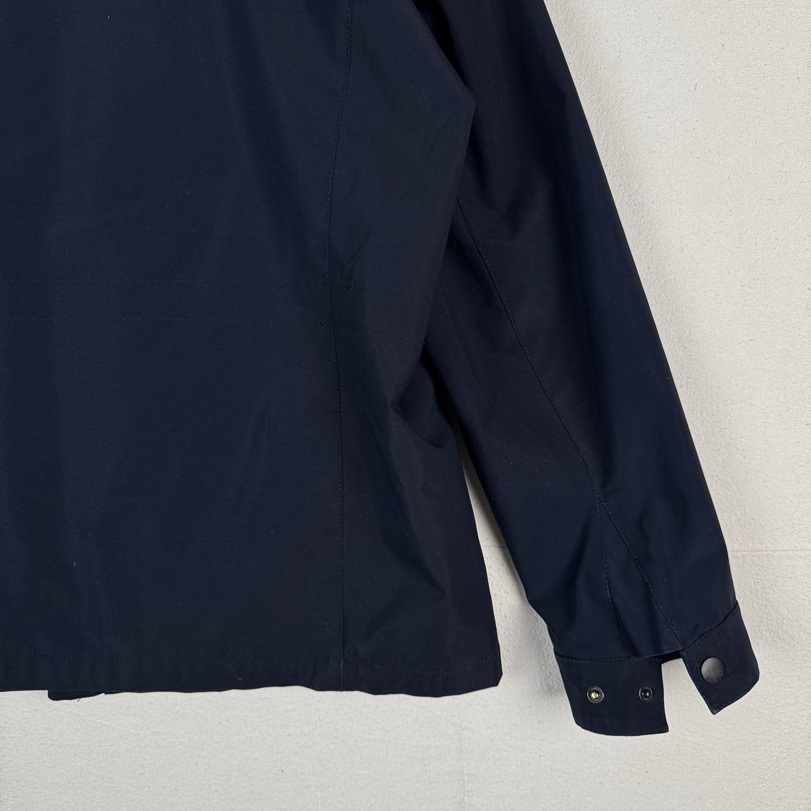 Tommy Hilfiger Men's XL Lightweight Jacket Water & Wind Resistant Blue w/Hood