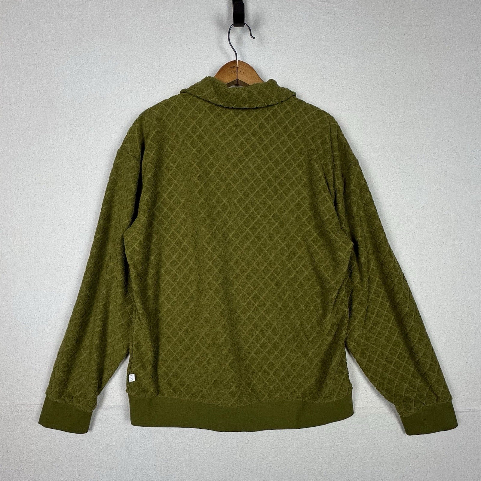 Urban Outfitters Standard Cloth Terry Sweater Pullover Moss Green Textured Sz M