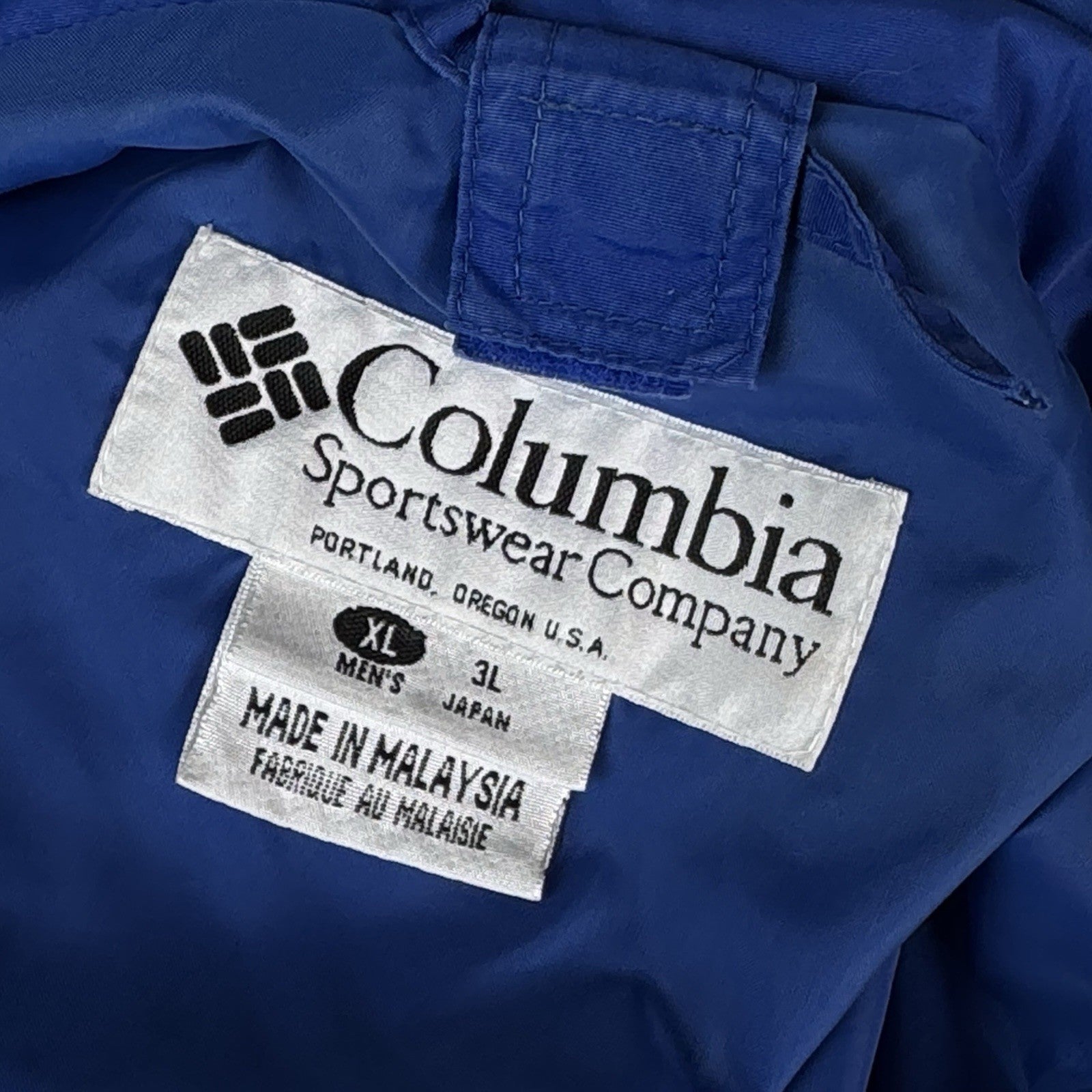 Columbia Bugaboo Jacket Men Size XL Full Zip Blue Yellow - Outer Shell Only