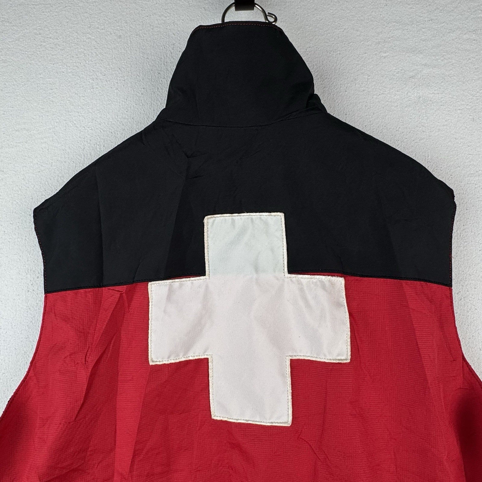 Vintage Ski Patrol Vest Rescue Team Vest Red Black 2XL