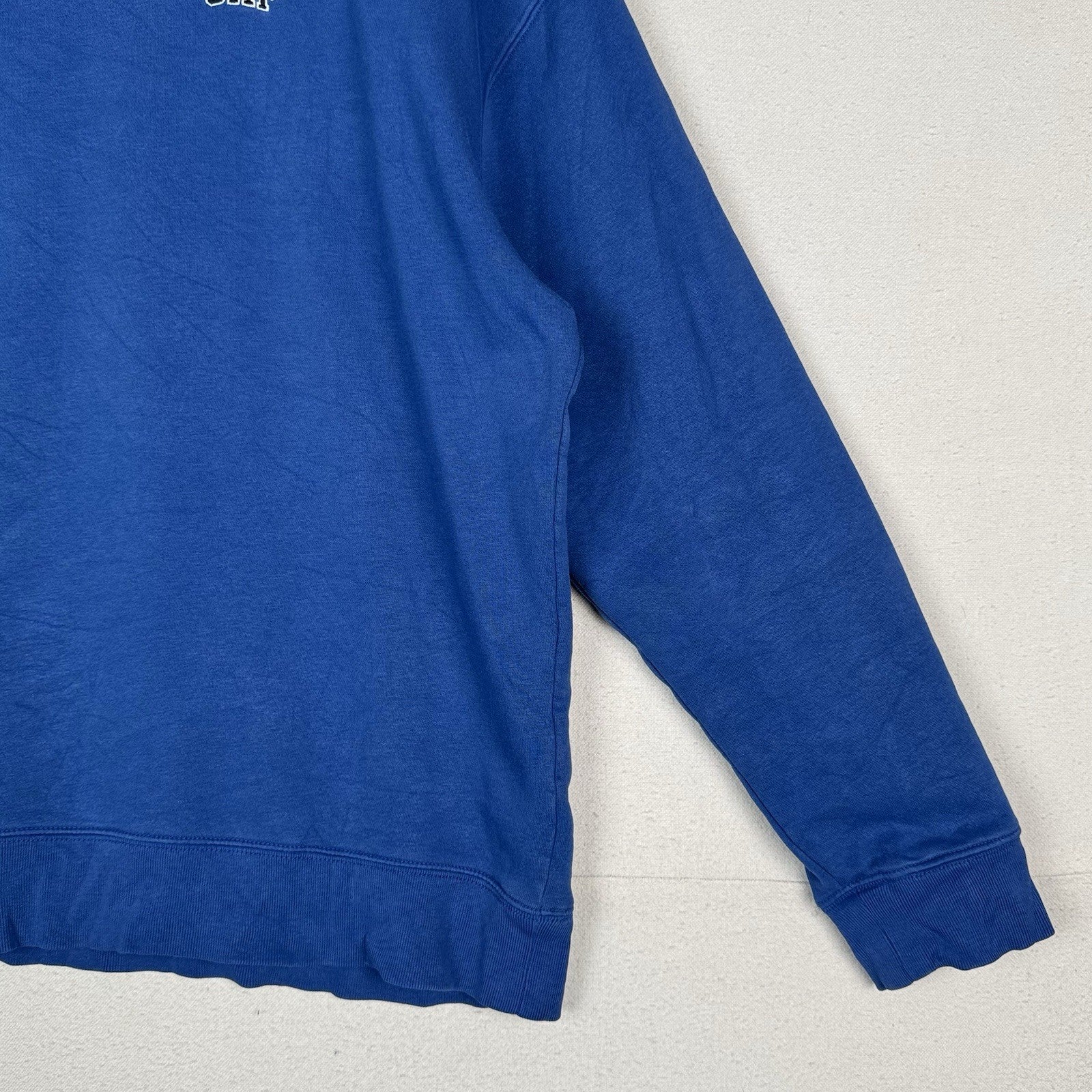 Vintage Gap Sweatshirt Men’s Imperial Blue Crewneck Spell Out Fleece Large