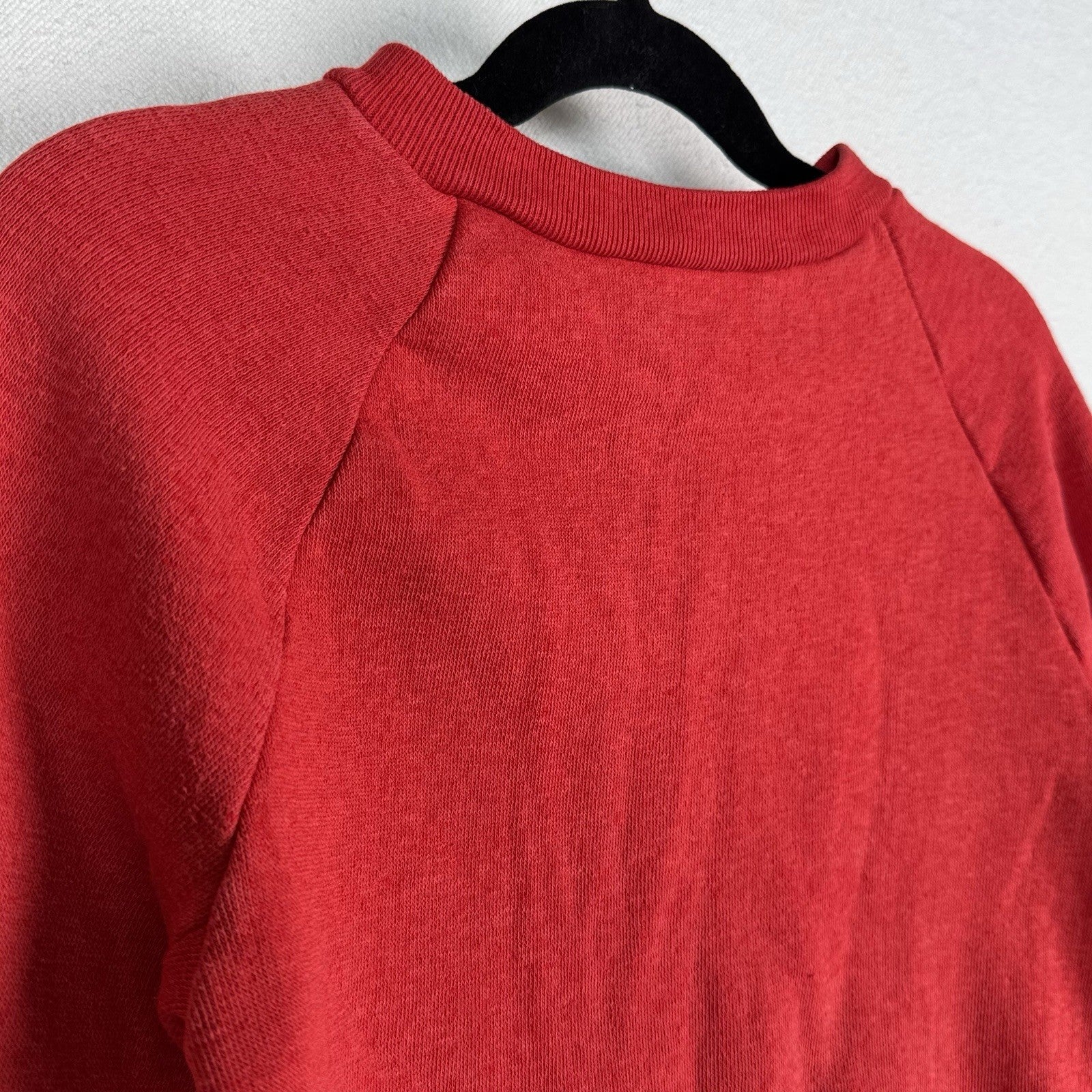 Vintage 70’s Kids Levi’s Big E Sta-Prest Twill Pants Red Raglan Crewneck Set 6-7